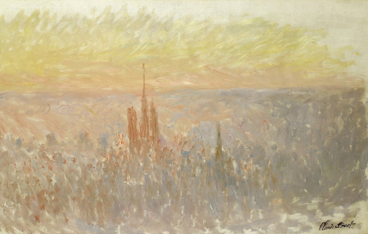 Rouen látképe alkotó: Claude Monet