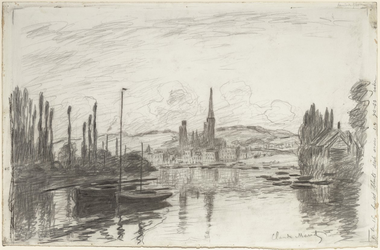 Rouen látképe, 1883 alkotó: Claude Monet