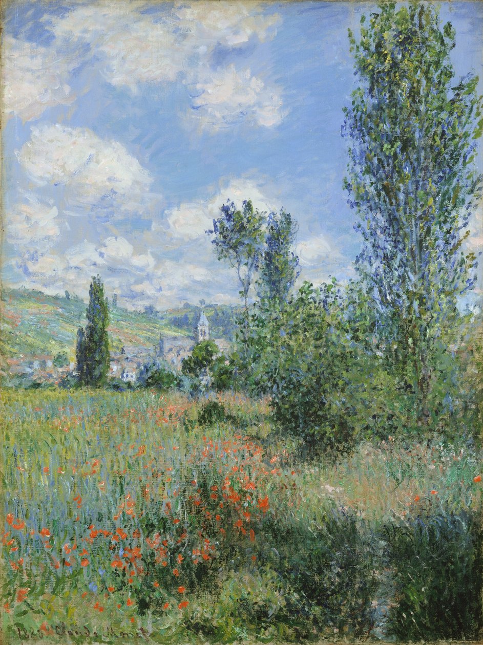 Vetheuil kilátása alkotó: Claude Monet