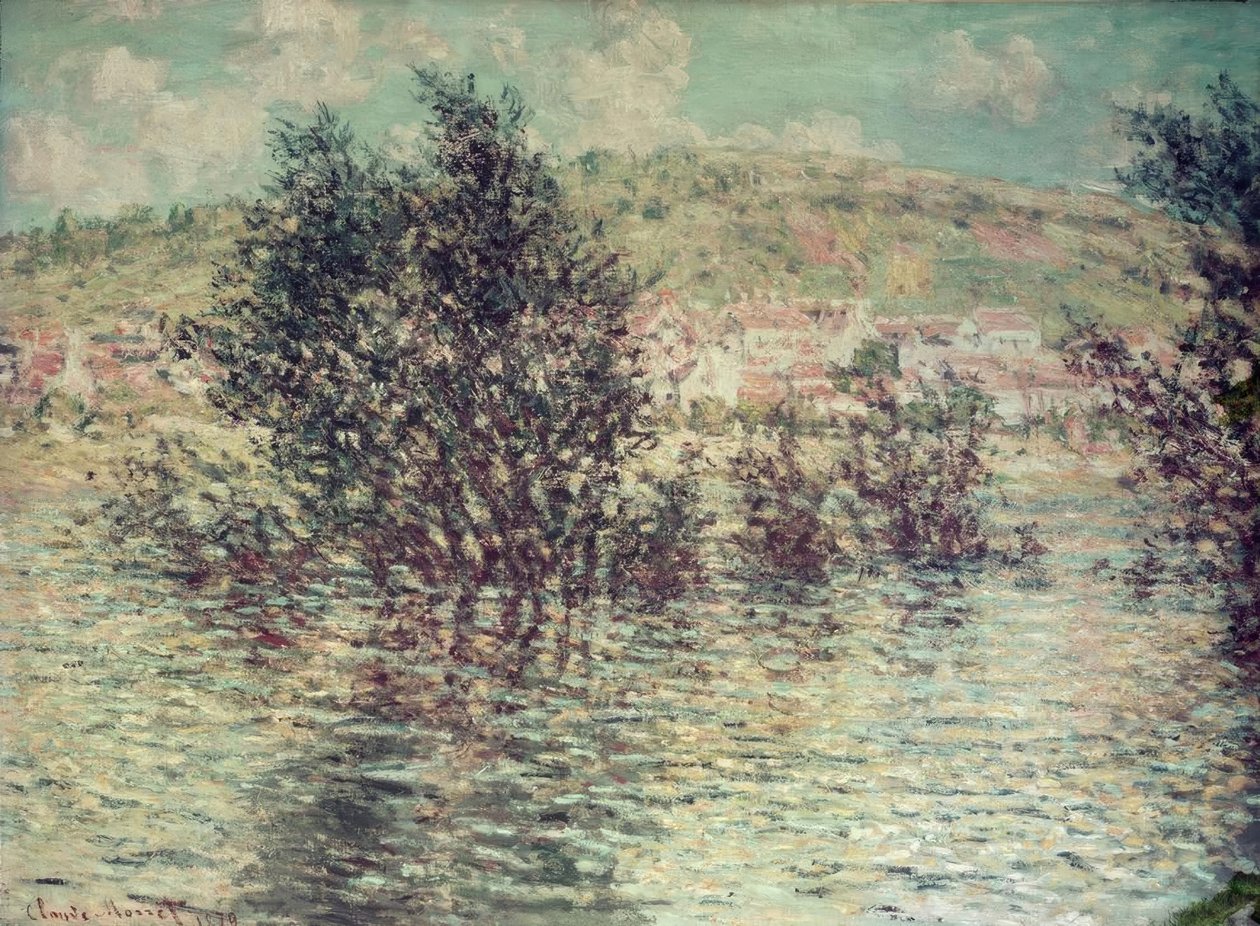Vétheuil, kilátás a Lavacourt-ra alkotó: Claude Monet