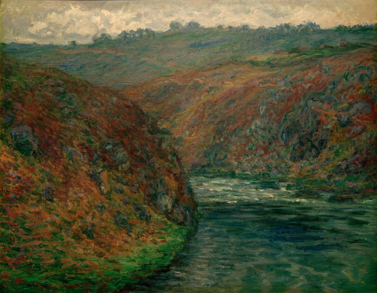 Kilátás Creuse-ra, sötét időjárás alkotó: Claude Monet