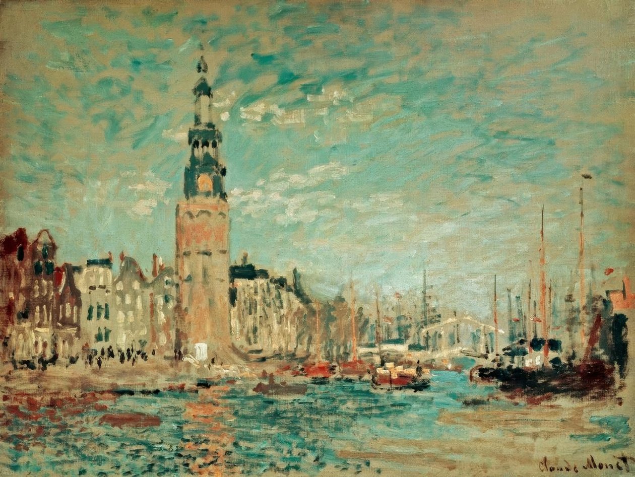 Kilátás a Montalban-toronyból, Amszterdam alkotó: Claude Monet