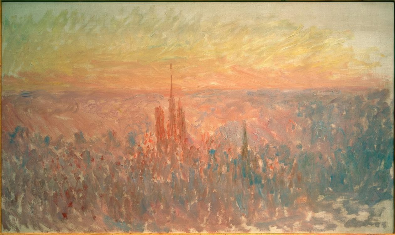 Rouen általános képe alkotó: Claude Monet
