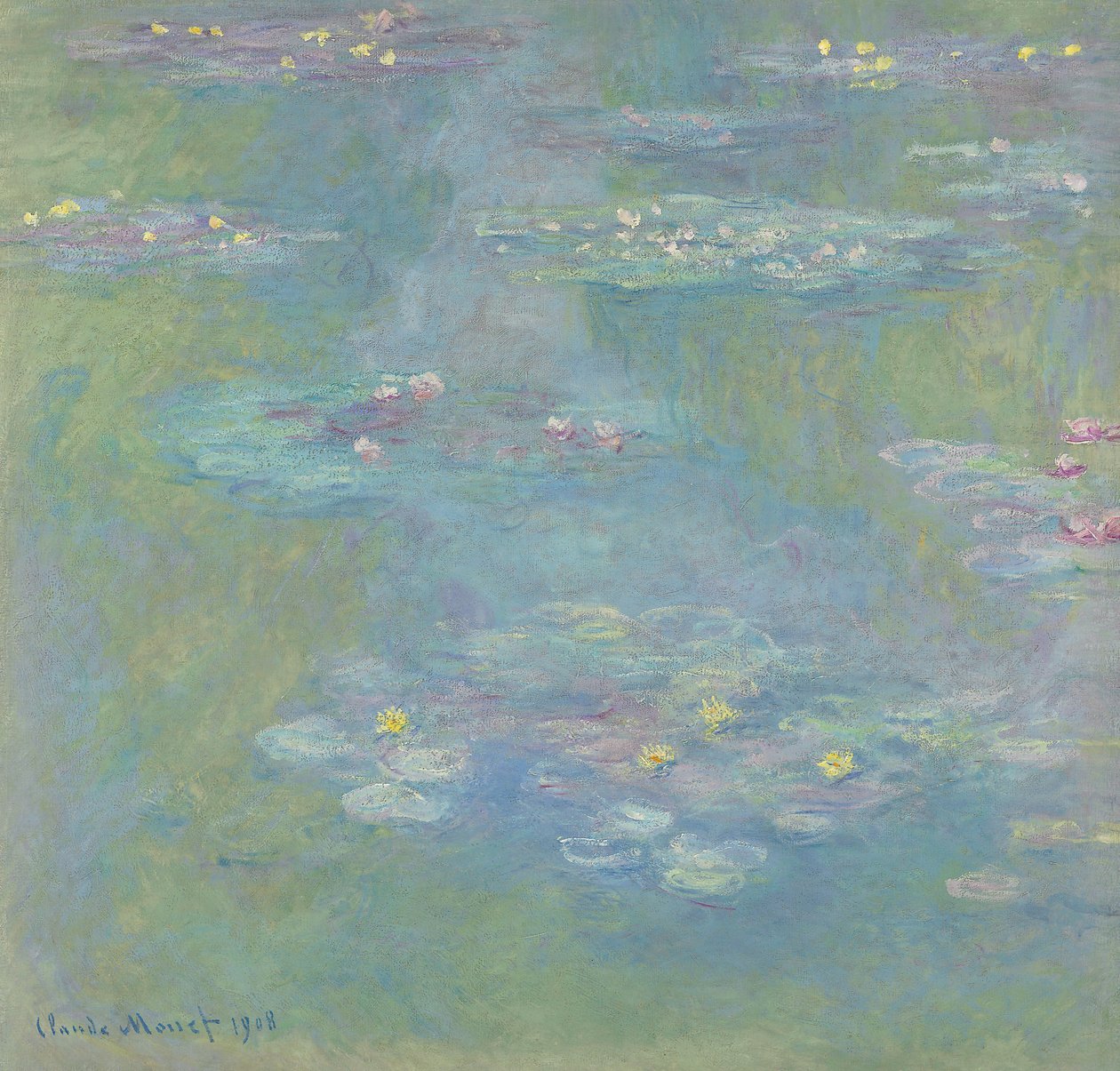 Vízililiom; Nympheas, 1908 alkotó: Claude Monet