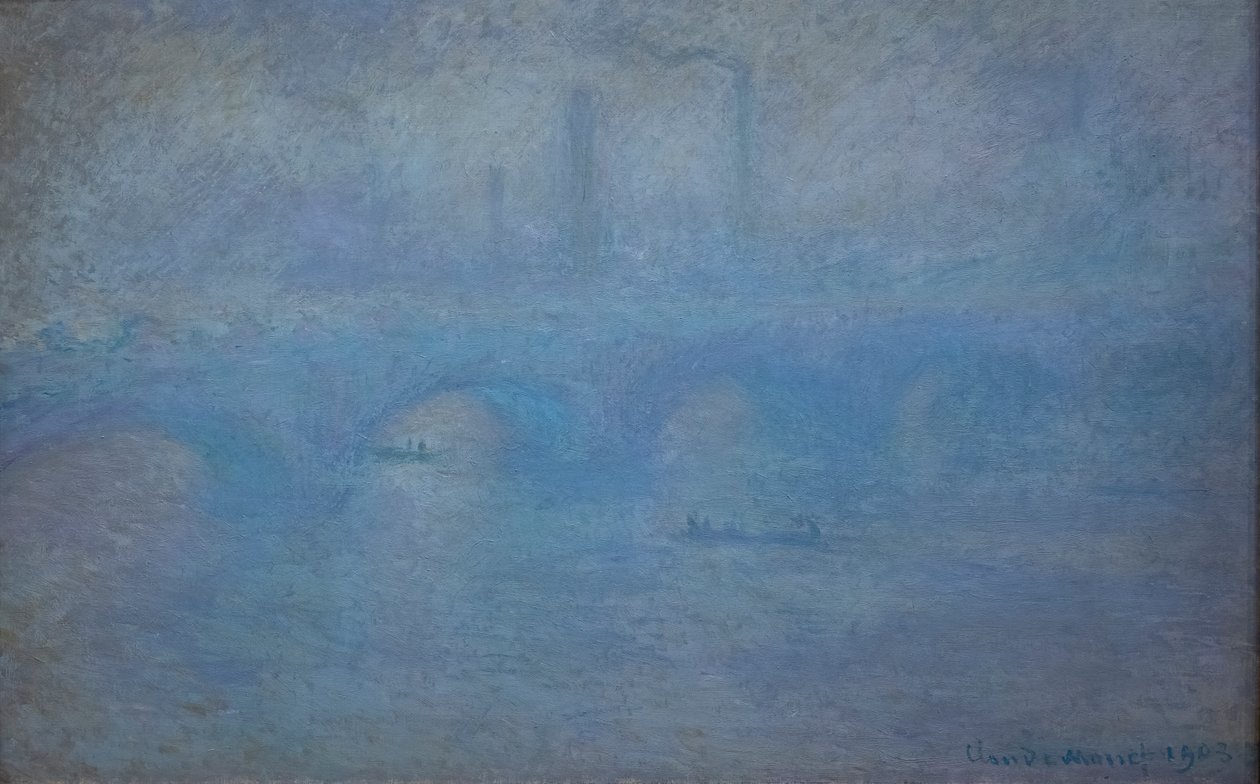 Waterloo híd. Köd hatása alkotó: Claude Monet