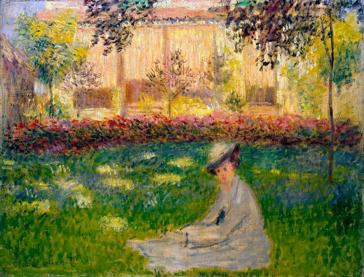 Nő a kertben, 1876. alkotó: Claude Monet