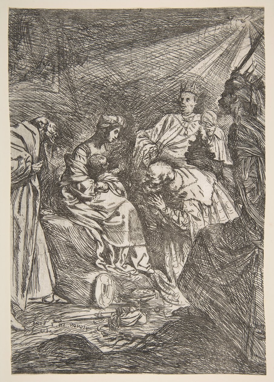 A mágusok imádása, 1619. alkotó: Claude Vignon