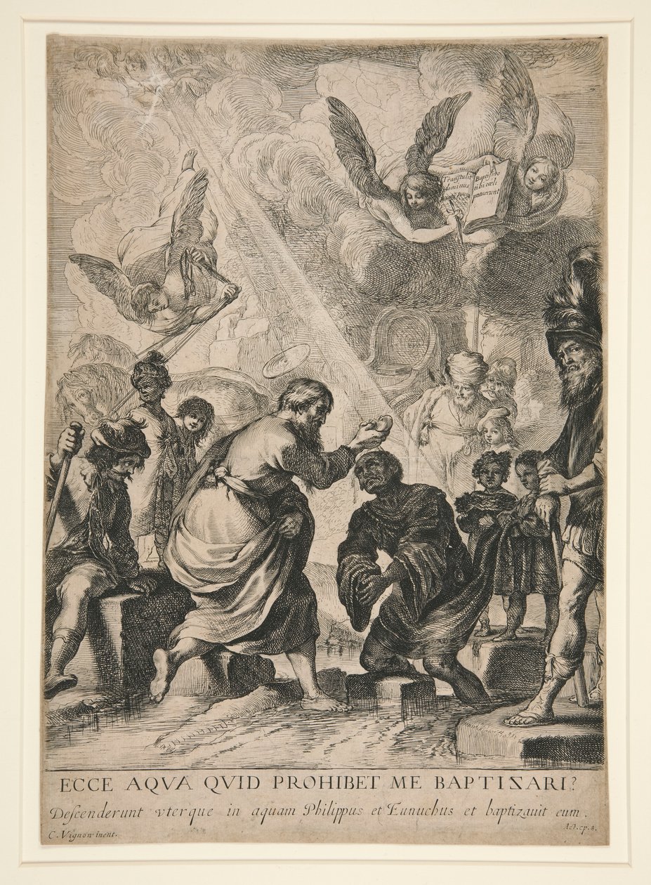 Az eunuch keresztsége alkotó: Claude Vignon