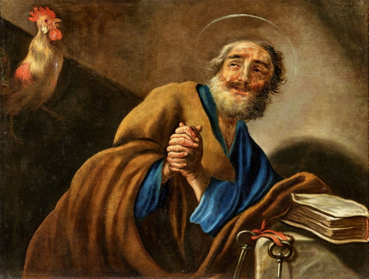 A bűnbánó Szent Péter alkotó: Claude Vignon