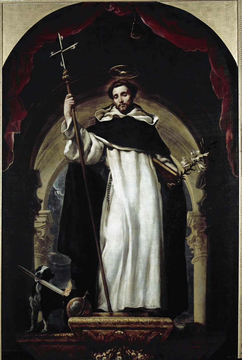 Szent Domonkos (olaj, vászon alkotó: Claudio Coello