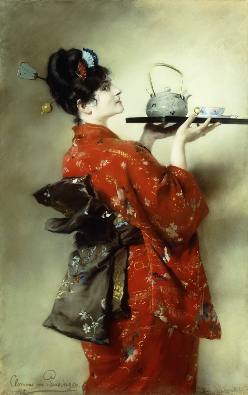 A japán hölgy; A japánok alkotó: Clemens von Pausinger