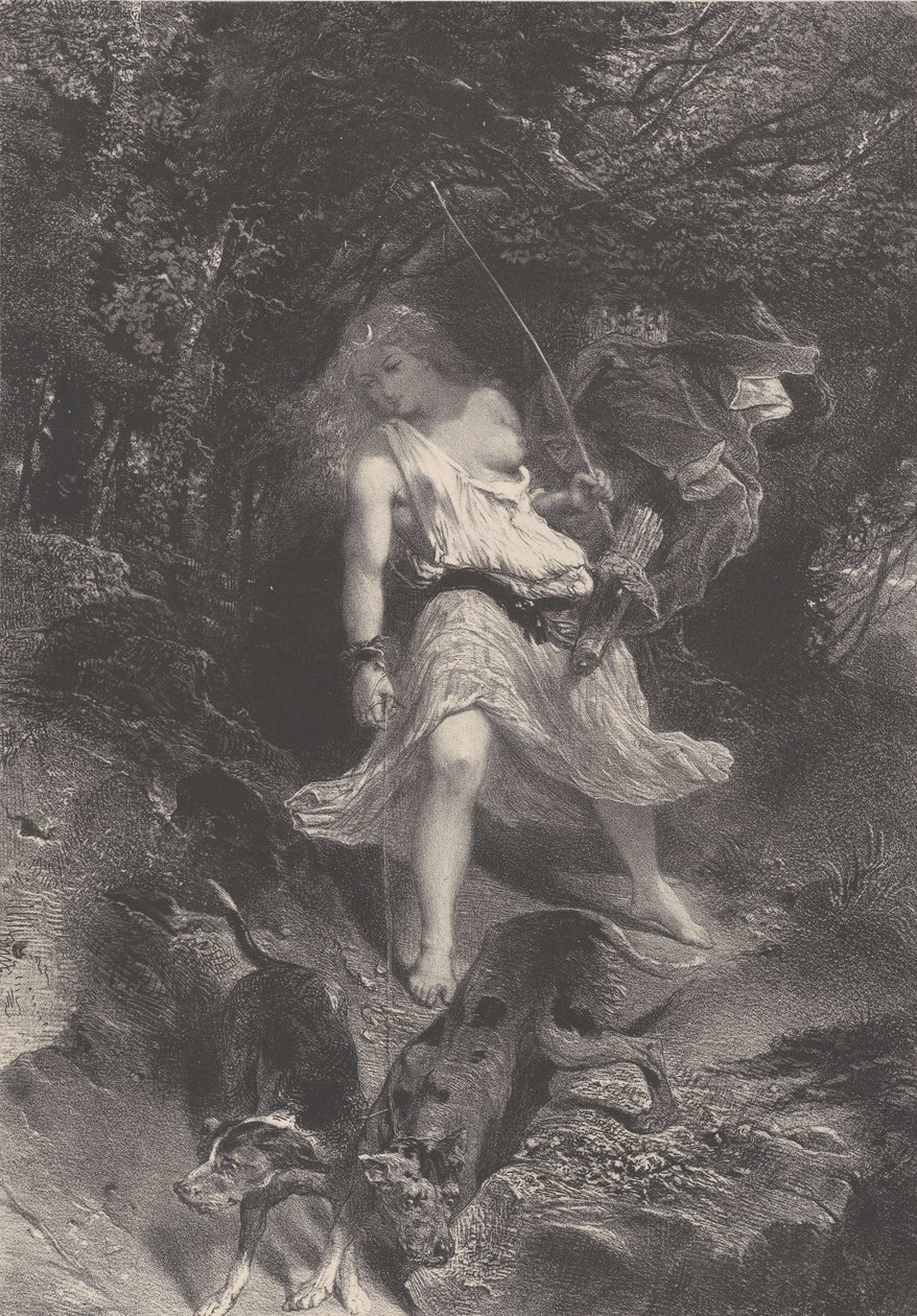 Diane, kb. 1830-70. alkotó: Célestin Nanteuil