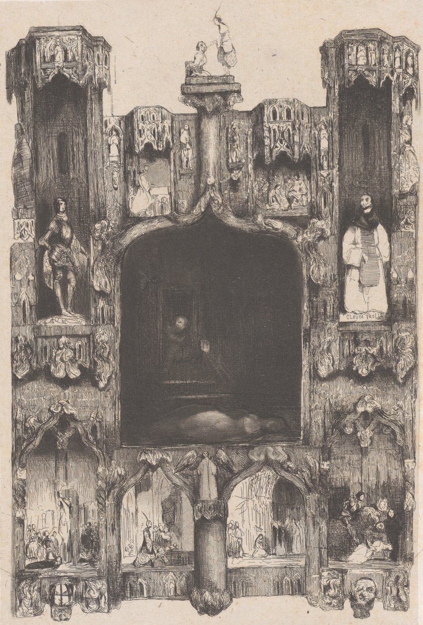 Párizsi Notre Dame, 1832. alkotó: Célestin Nanteuil