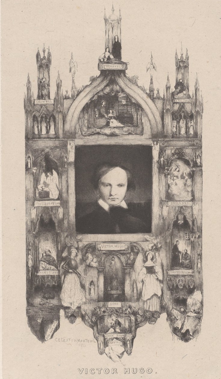 Victor Hugo portréja, 1833. alkotó: Célestin Nanteuil