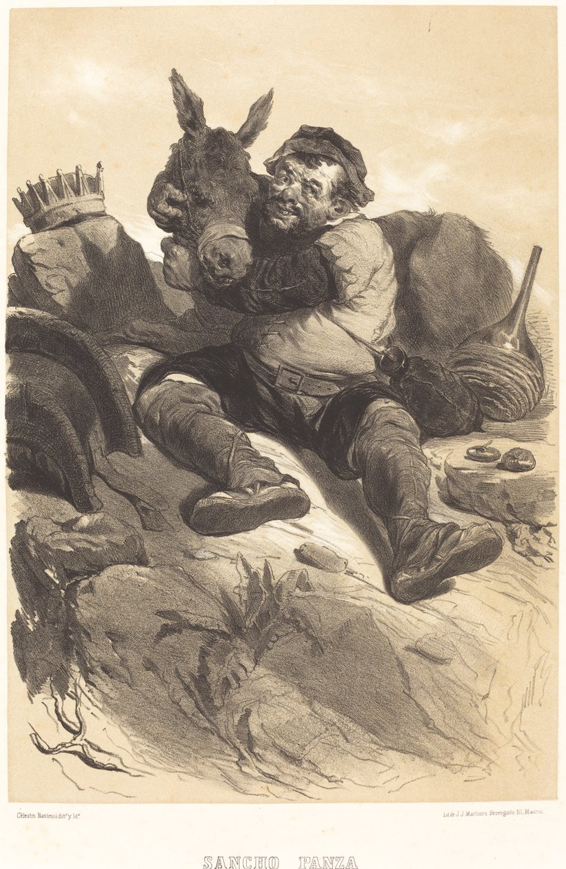 Sancho Panza alkotó: Célestin Nanteuil