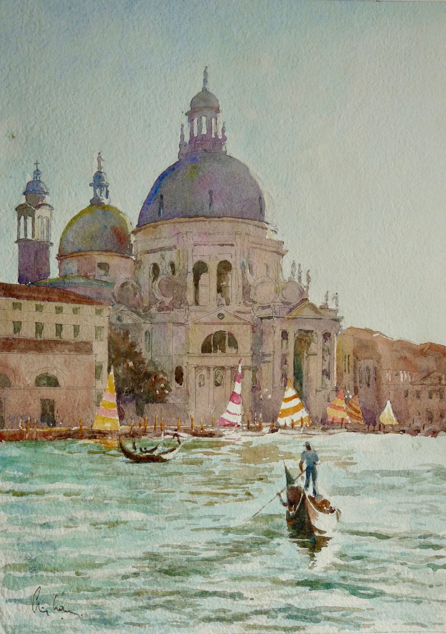 Salute, Sunset Sails, 2020 (watercolour) alkotó: Clive Wilson