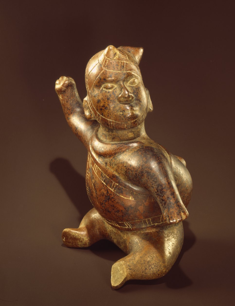 Szarvas alakos edény (kerámia) alkotó: Colima Culture