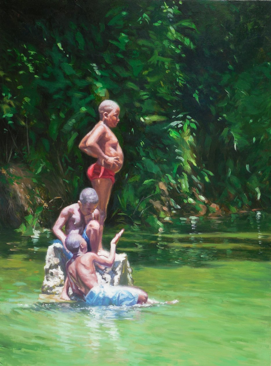 Belly, 2014, (olaj, vászon) alkotó: Colin Bootman