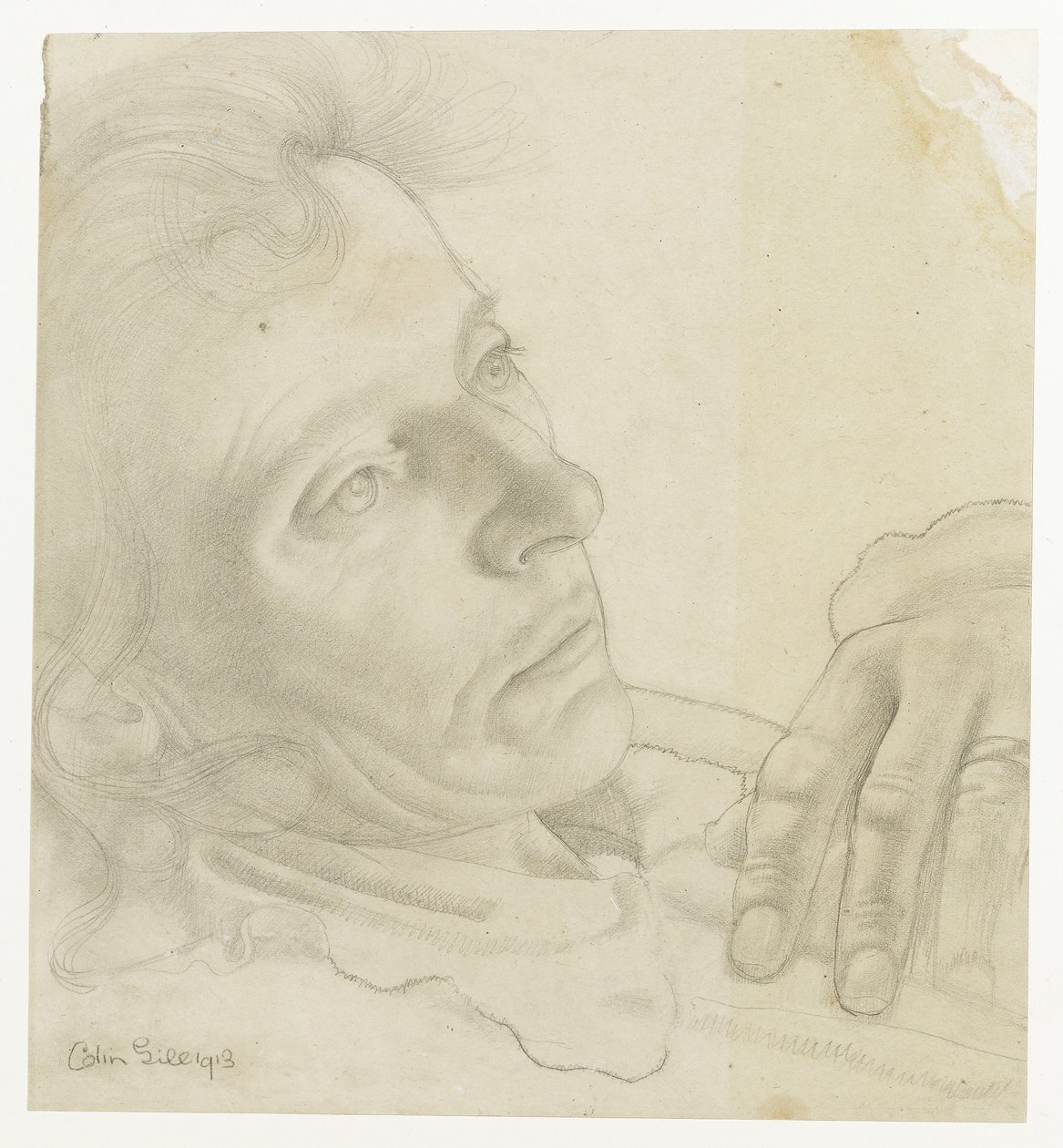 Colin Gill Önarckép (?) 1913 alkotó: Colin Unwin Gill