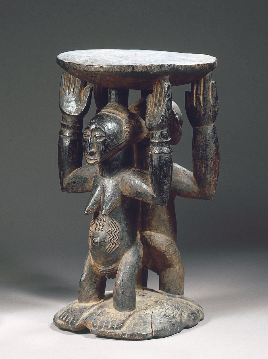 Luba Hemba szék (fa) alkotó: Congolese Congolese