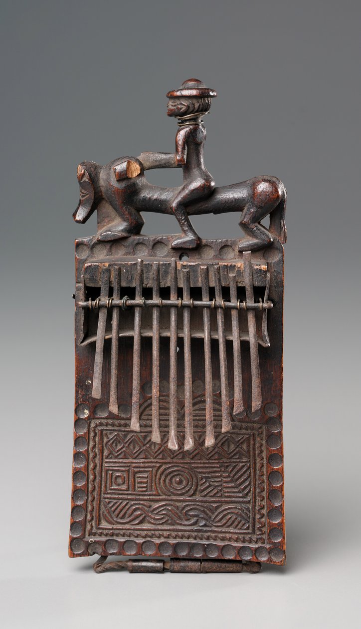 Thumb Piano, 1800-as évek vége (fa és vas) alkotó: Congolese School