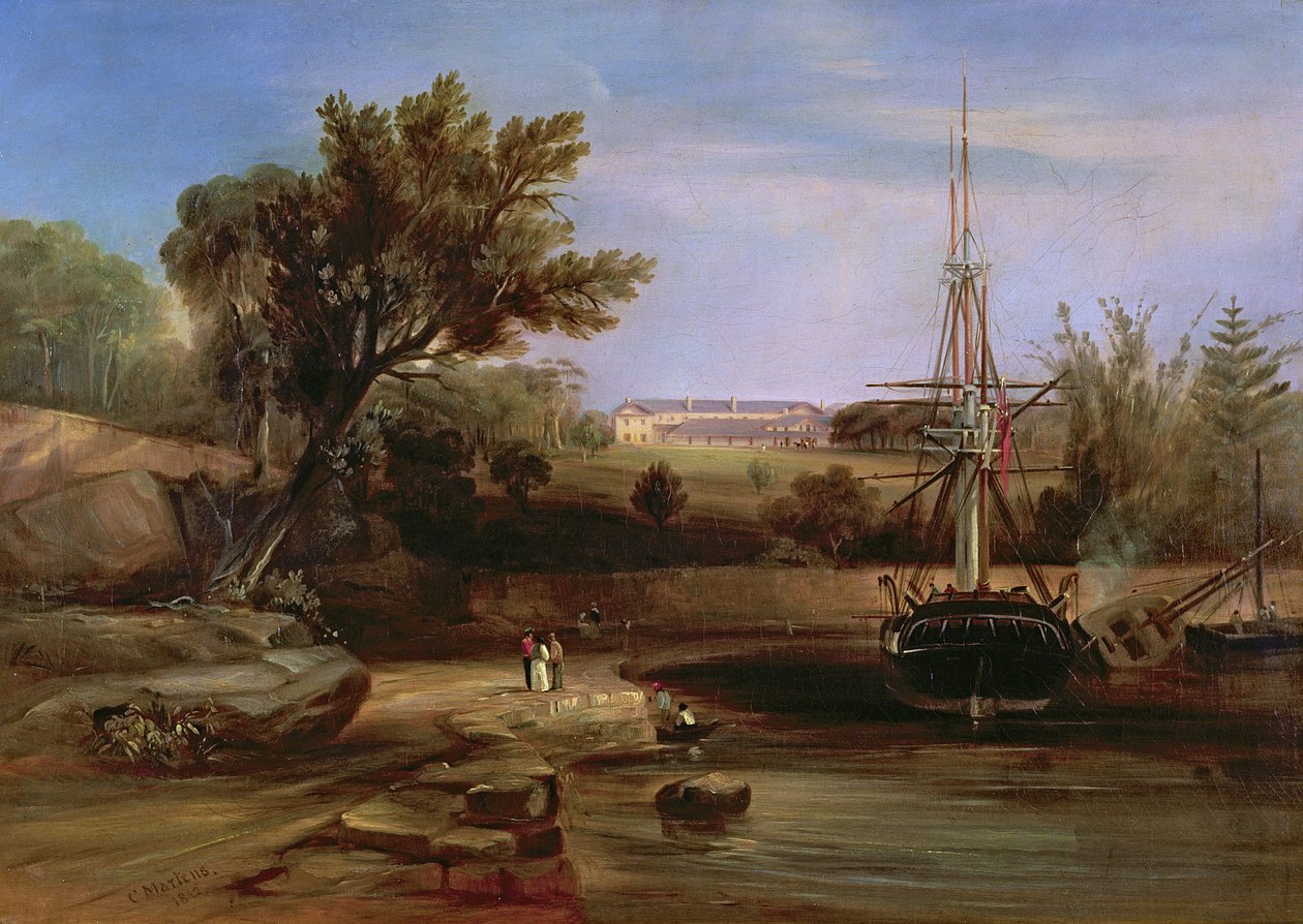 Sydney Cove, 1842 alkotó: Conrad Martens