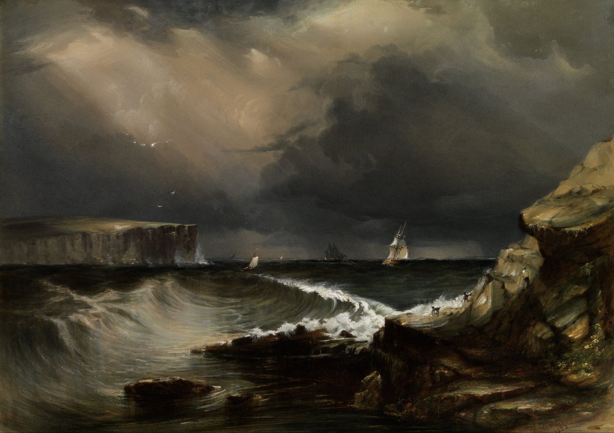 Kilátás a fejekre, Port Jackson alkotó: Conrad Martens