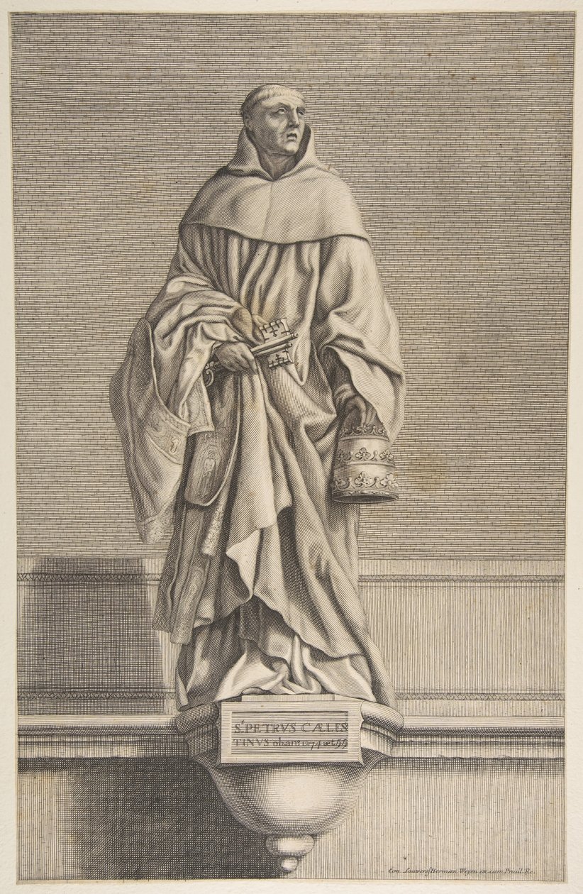 Szent Péter Celesztin. alkotó: Conrad Lauwers