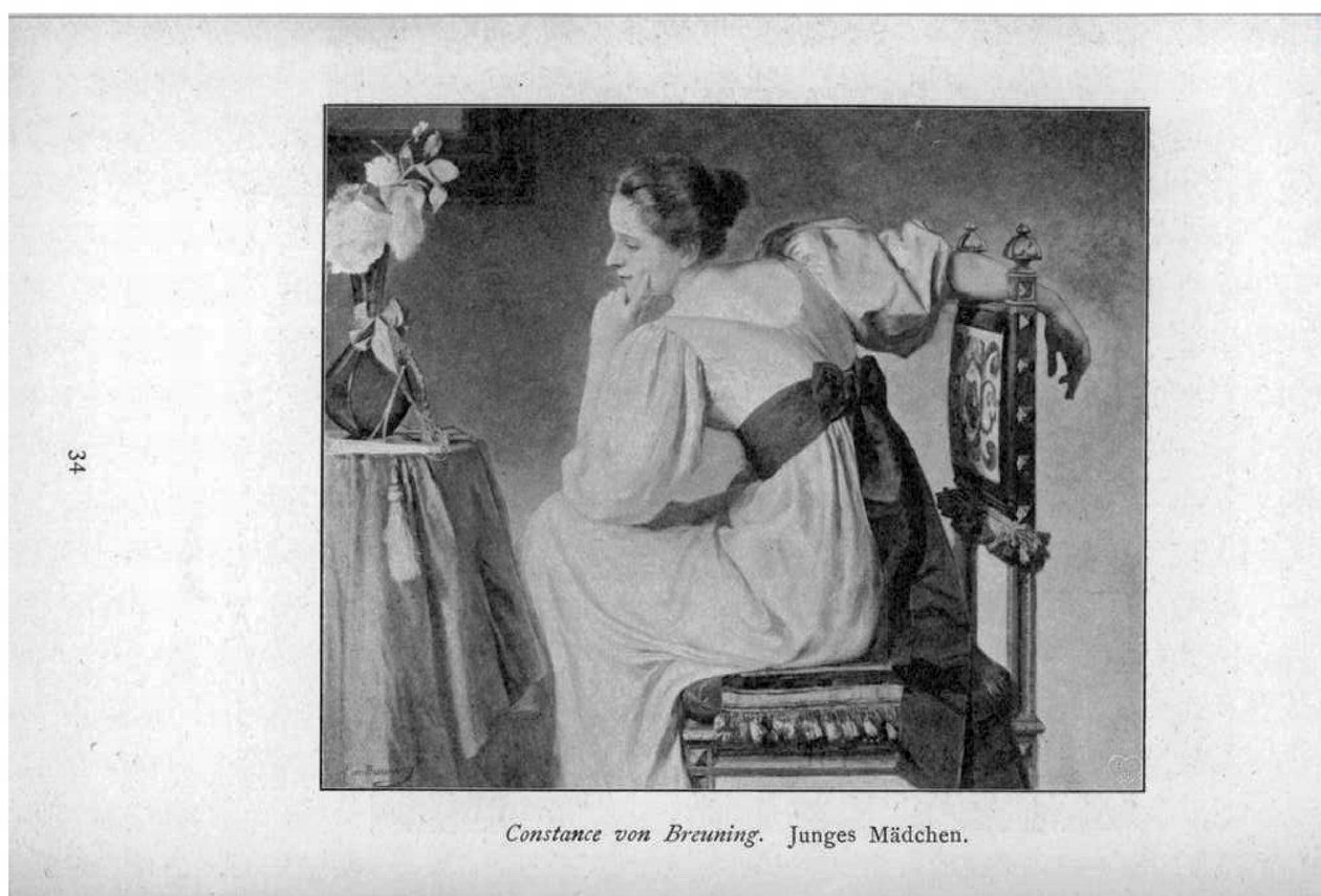 Fiatal lány alkotó: Constance von Breuning