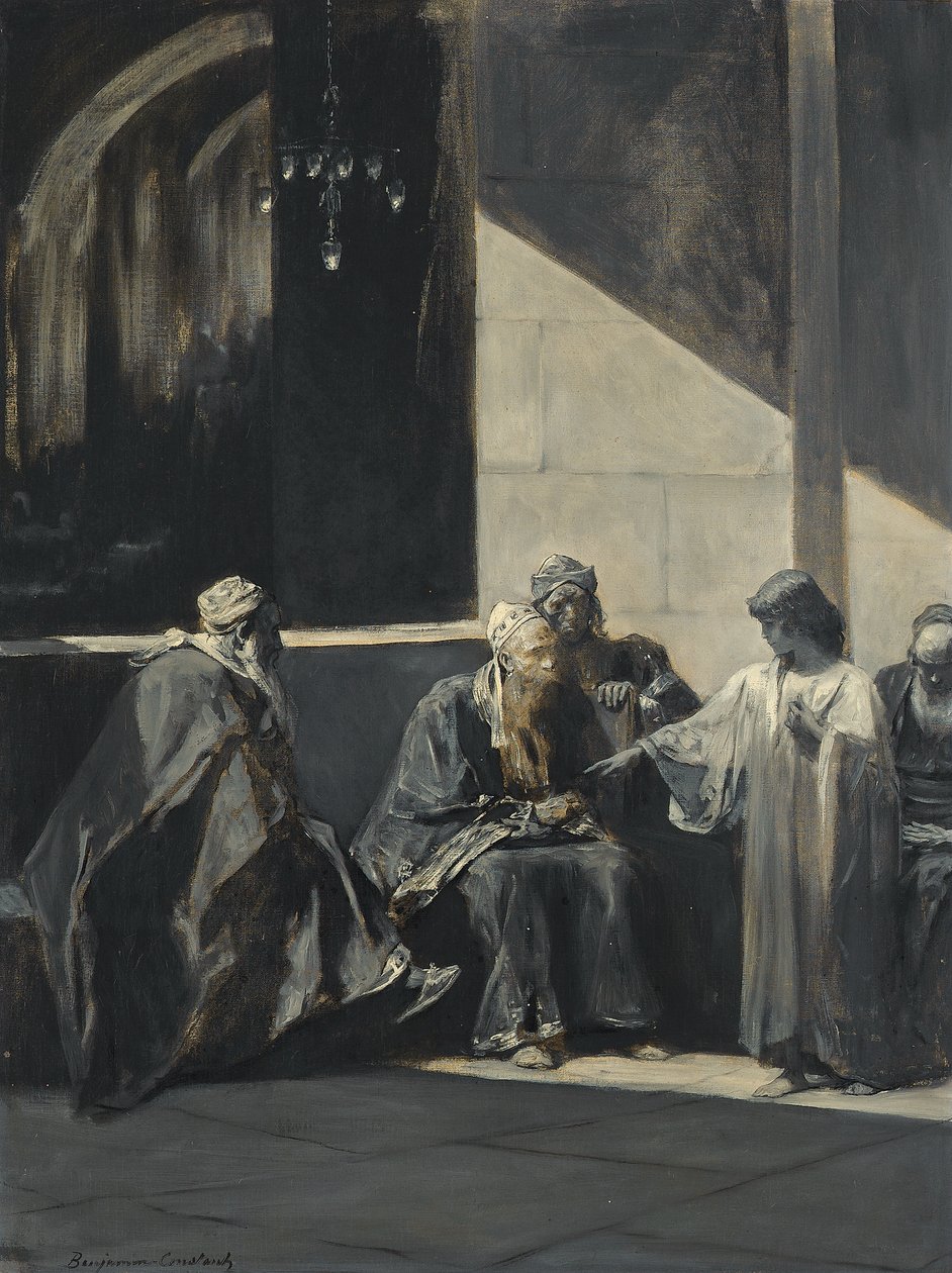 Krisztus tanít a templomban alkotó: Constant