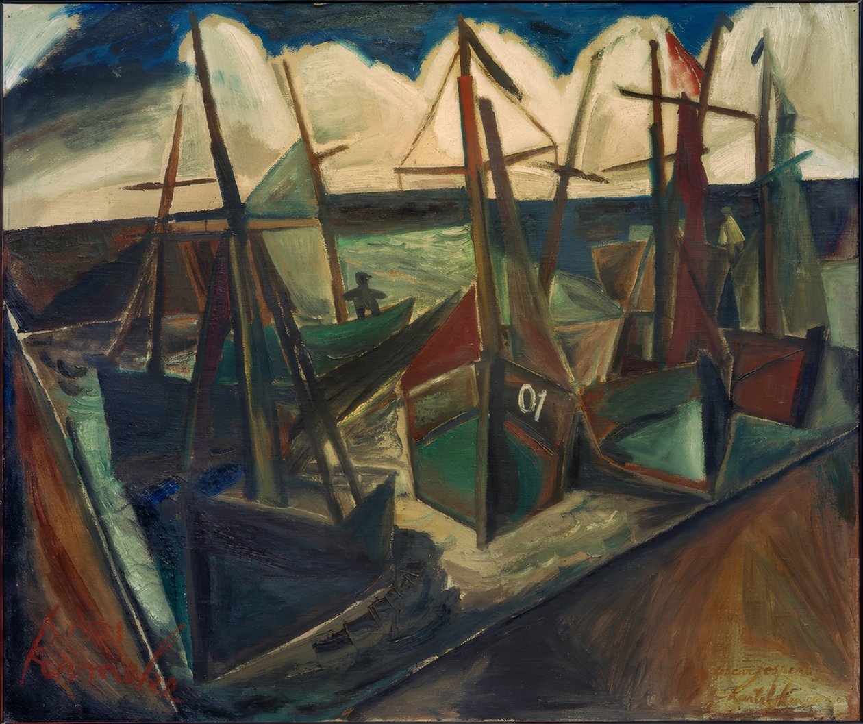 Oostende kikötője alkotó: Constant Permeke