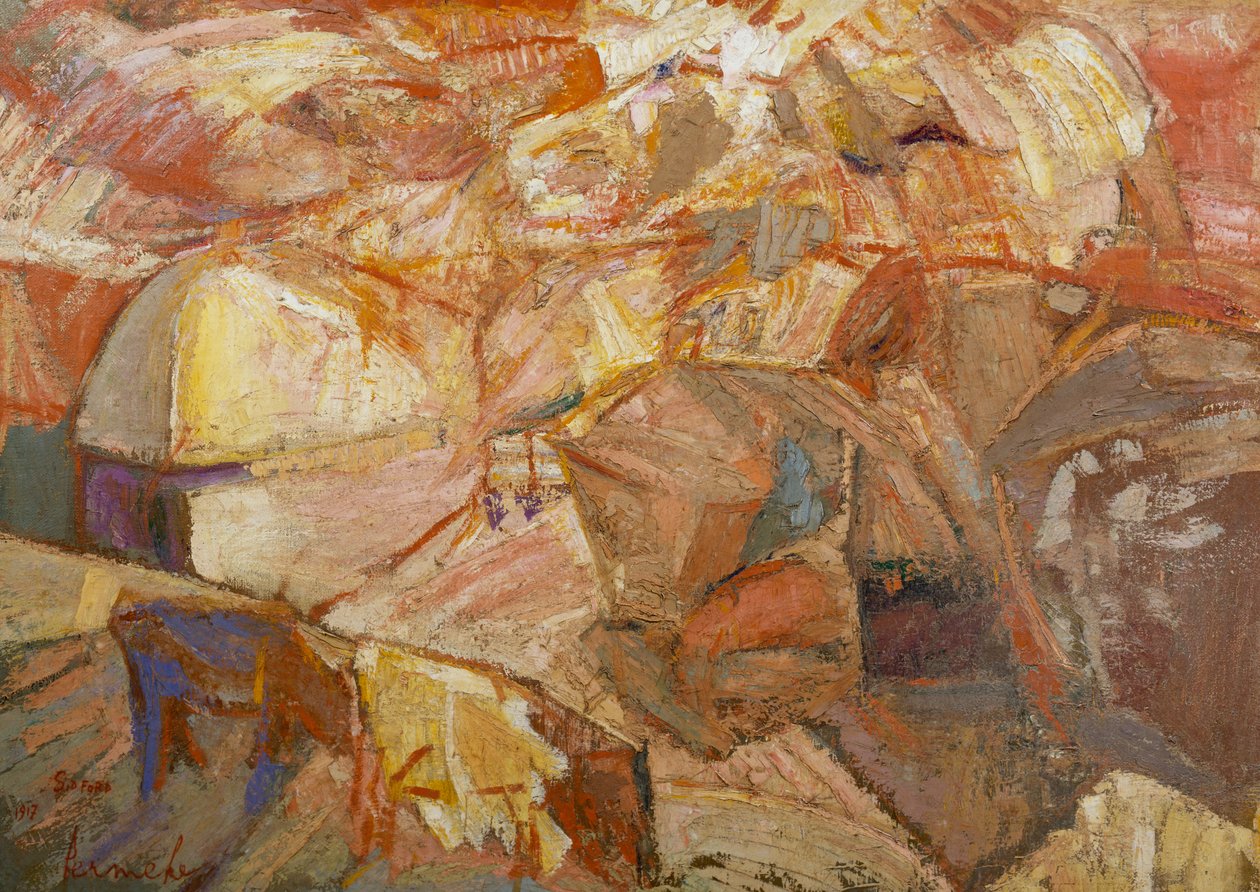 Szüreti táj Devonshire-ben alkotó: Constant Permeke