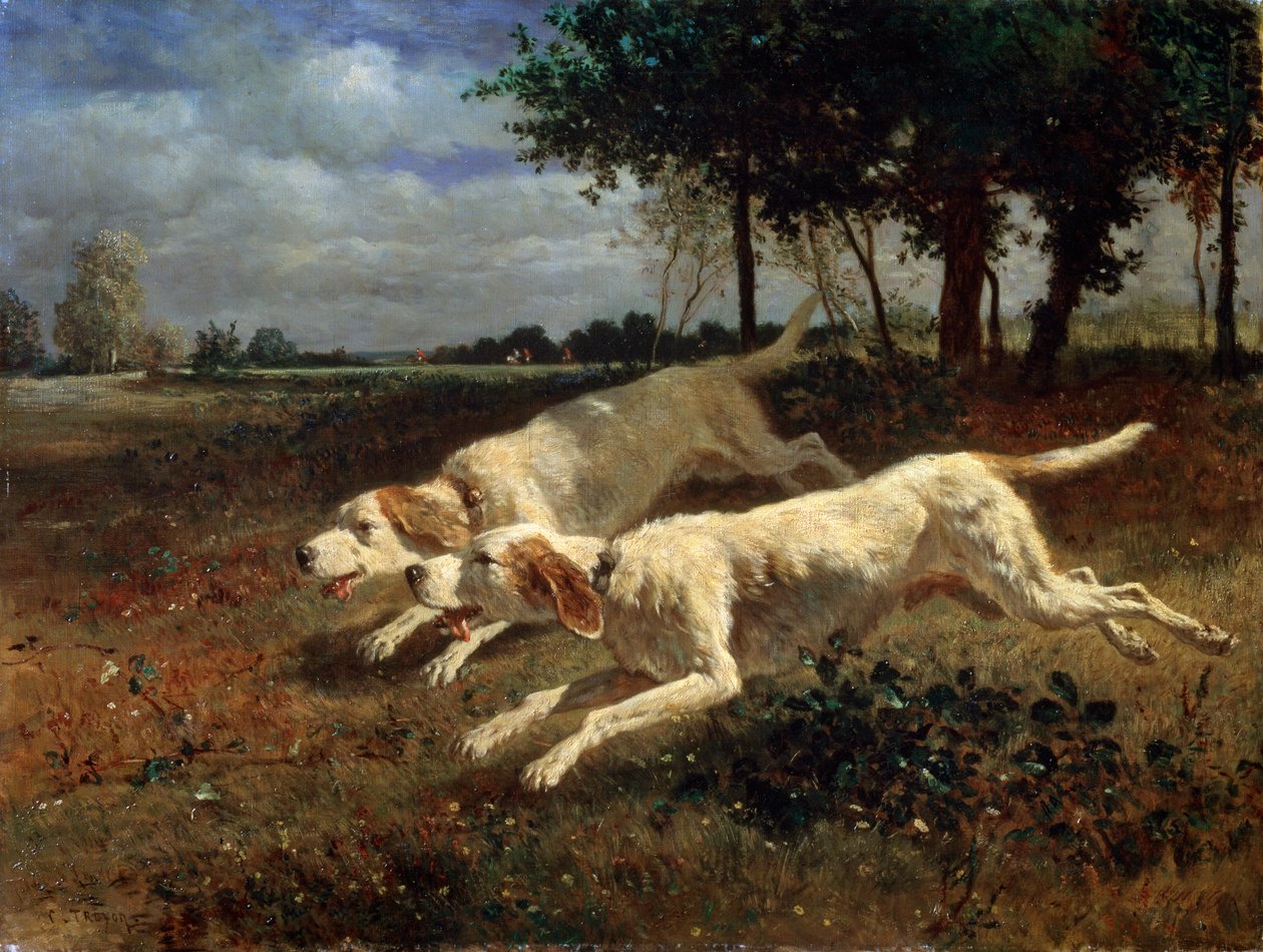 Futókutyák, 1853. alkotó: Constant Troyon
