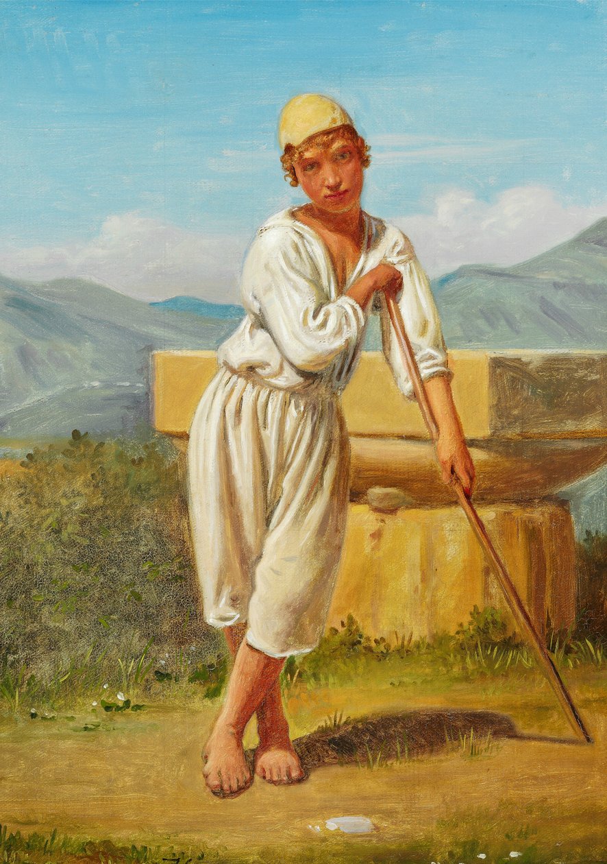 Pásztumi pásztorfiú alkotó: Constantin Hansen