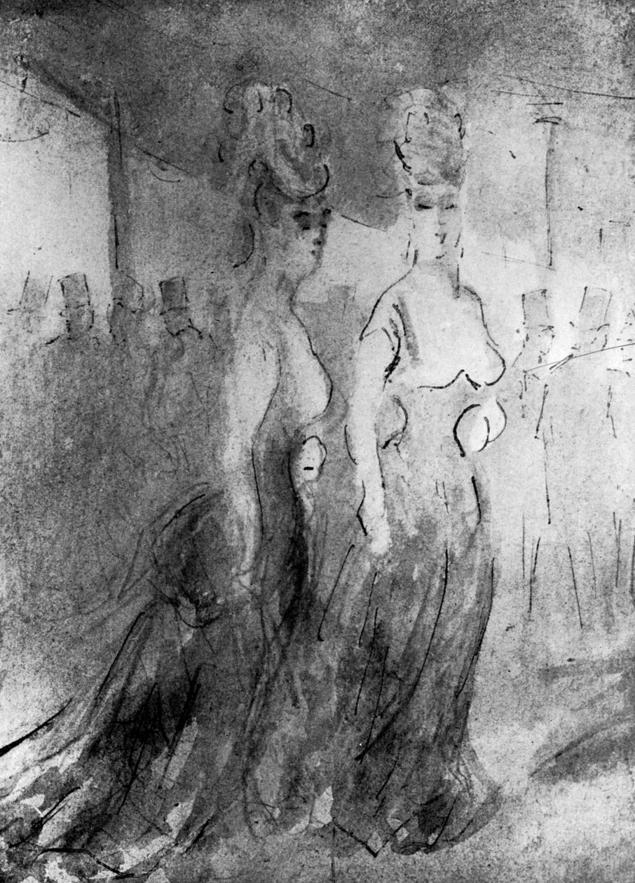 Két elegáns, 19. század, 1930. alkotó: Constantin Guys