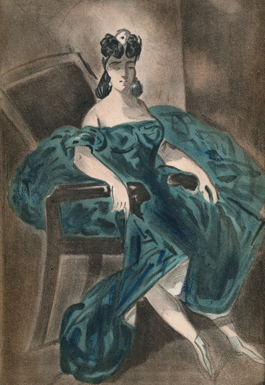 Portré II, 1865, 1939 alkotó: Constantin Guys