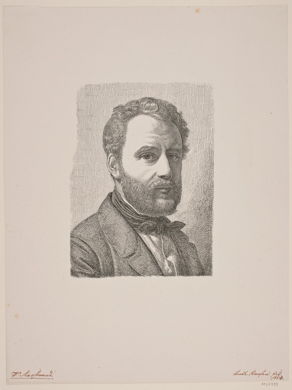 Wilhelm Marstrand portréja alkotó: Constantin Hansen