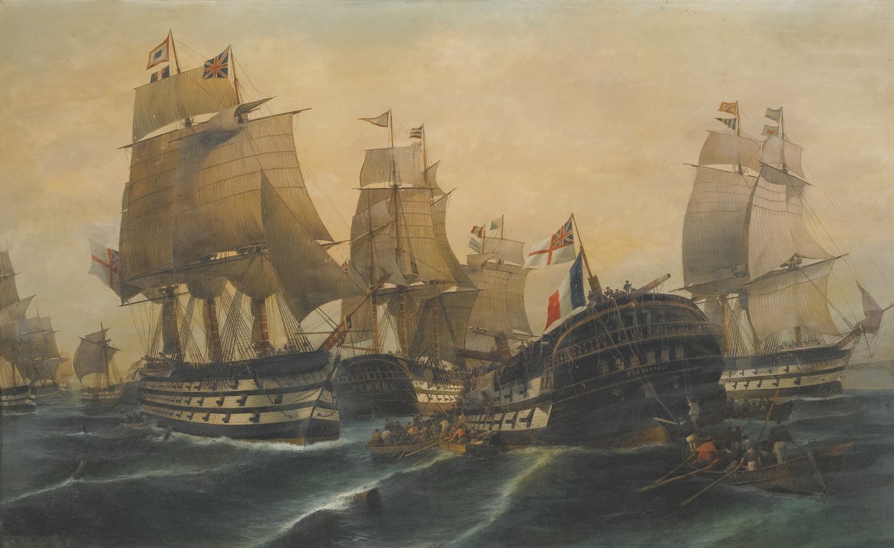 A trafalgari csata alkotó: Constantinos Volanakis