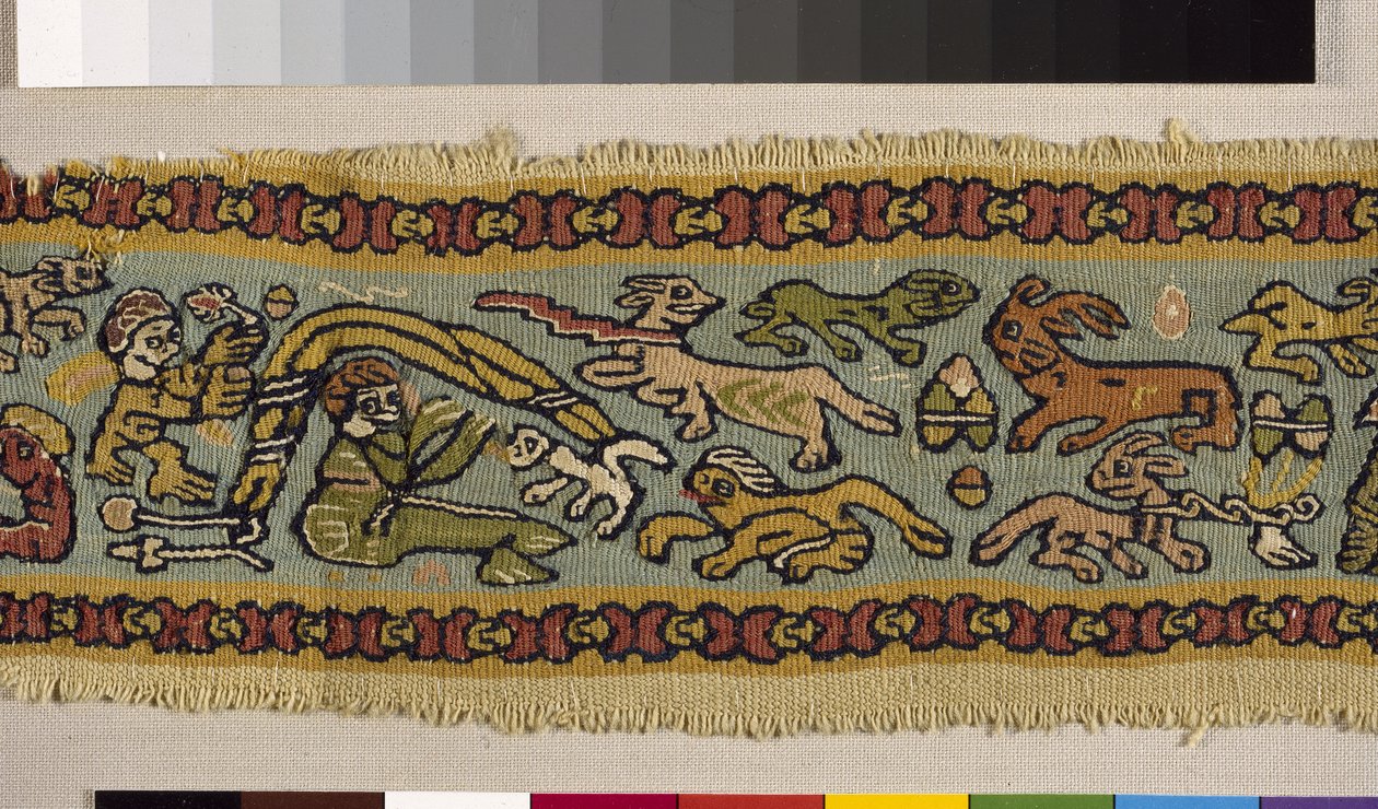 Polikróm textil, 4-12. század (szőttes) (lásd még: 114253) alkotó: Coptic