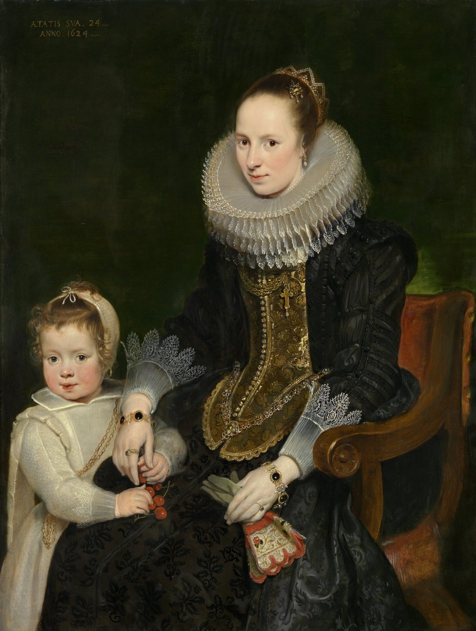 Anya és gyermek alkotó: Cornelis de Vos