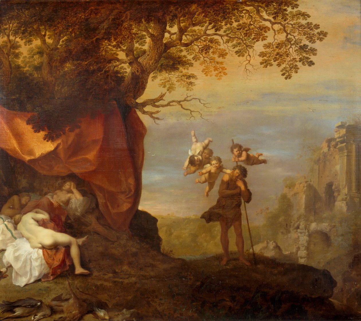 Cimon és Iphigenia alkotó: Cornelis van Poelenburch