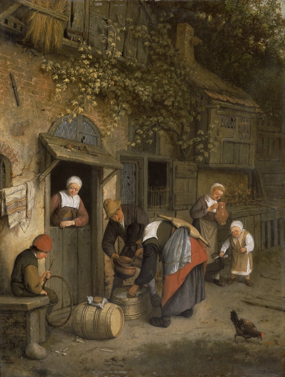 A tejeladó, 1679 (panel) alkotó: Cornelis Dusart