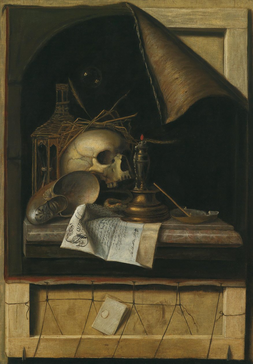 Vanitas csendélet alkotó: Cornelis Norbertus Gysbrechts