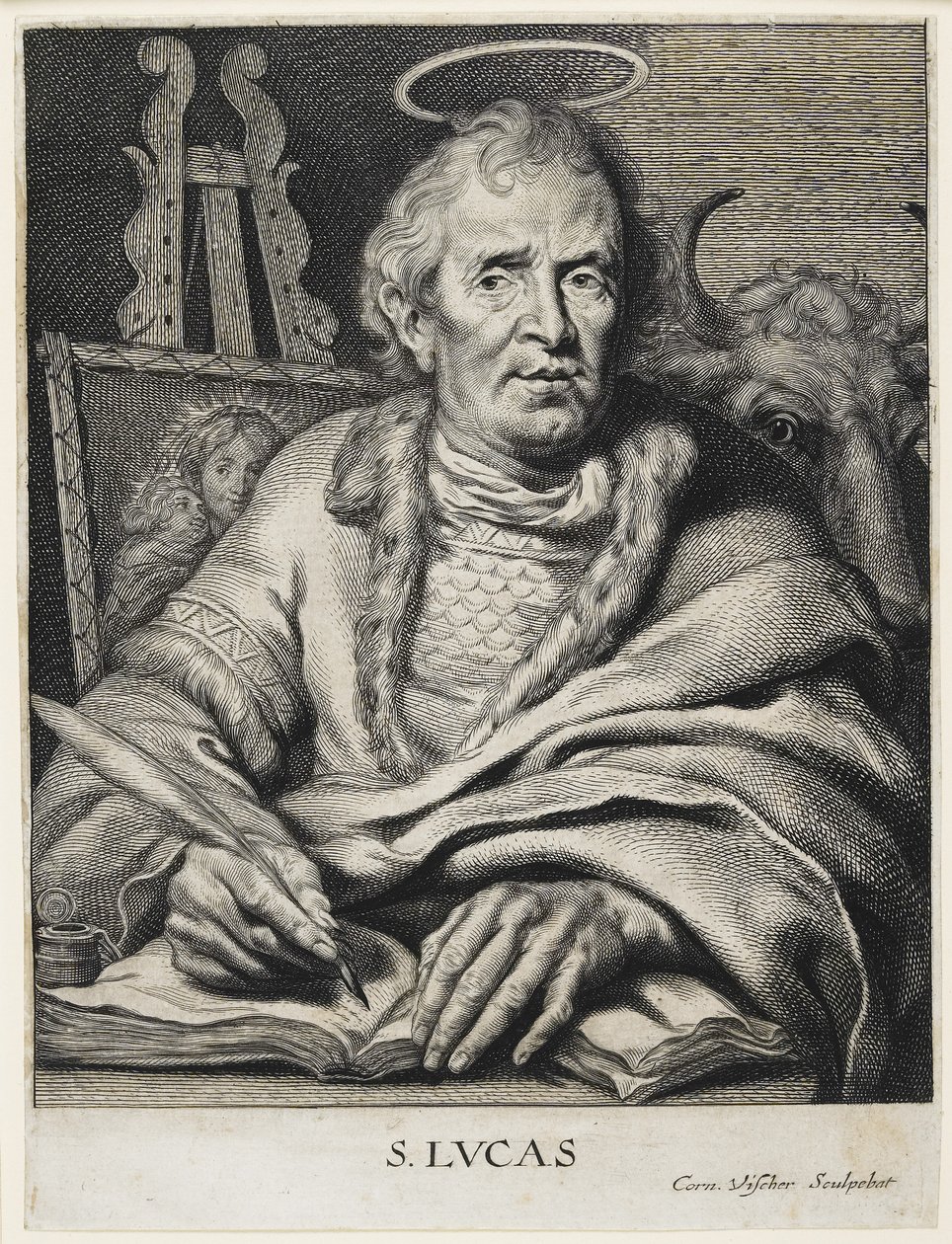 Szent Lukács alkotó: Cornelis Visscher