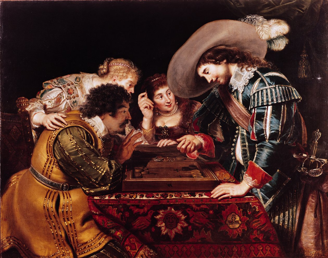 A Backgammon játék alkotó: Cornelis de Vos