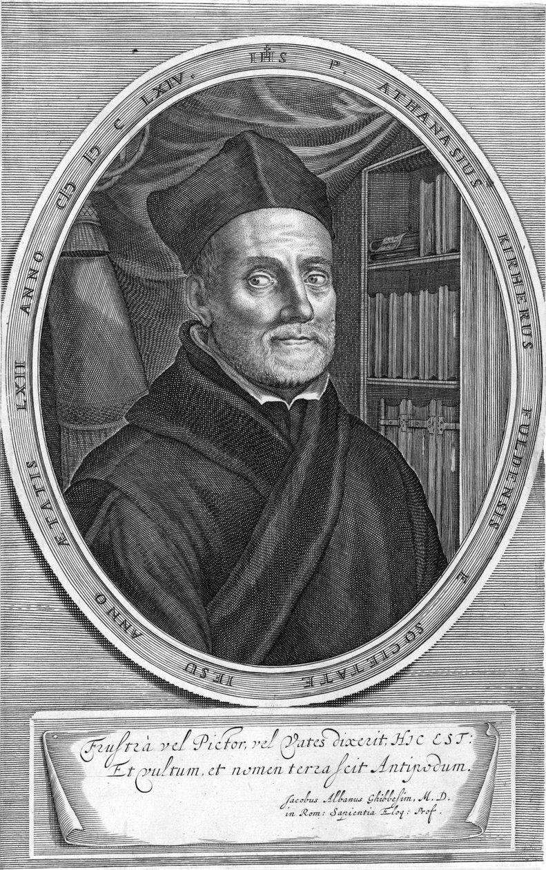 Az ábrázolt személy: Athanasius Kircher alkotó: Cornelis Bloemaert