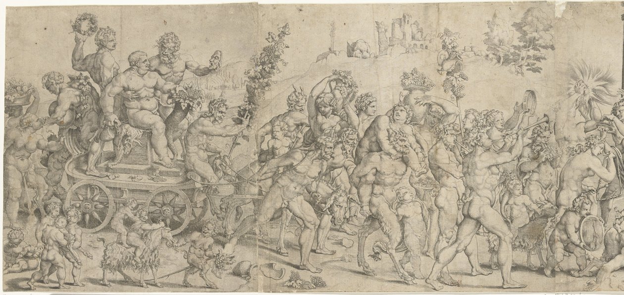 Triomf van Bacchus alkotó: Cornelis Bos