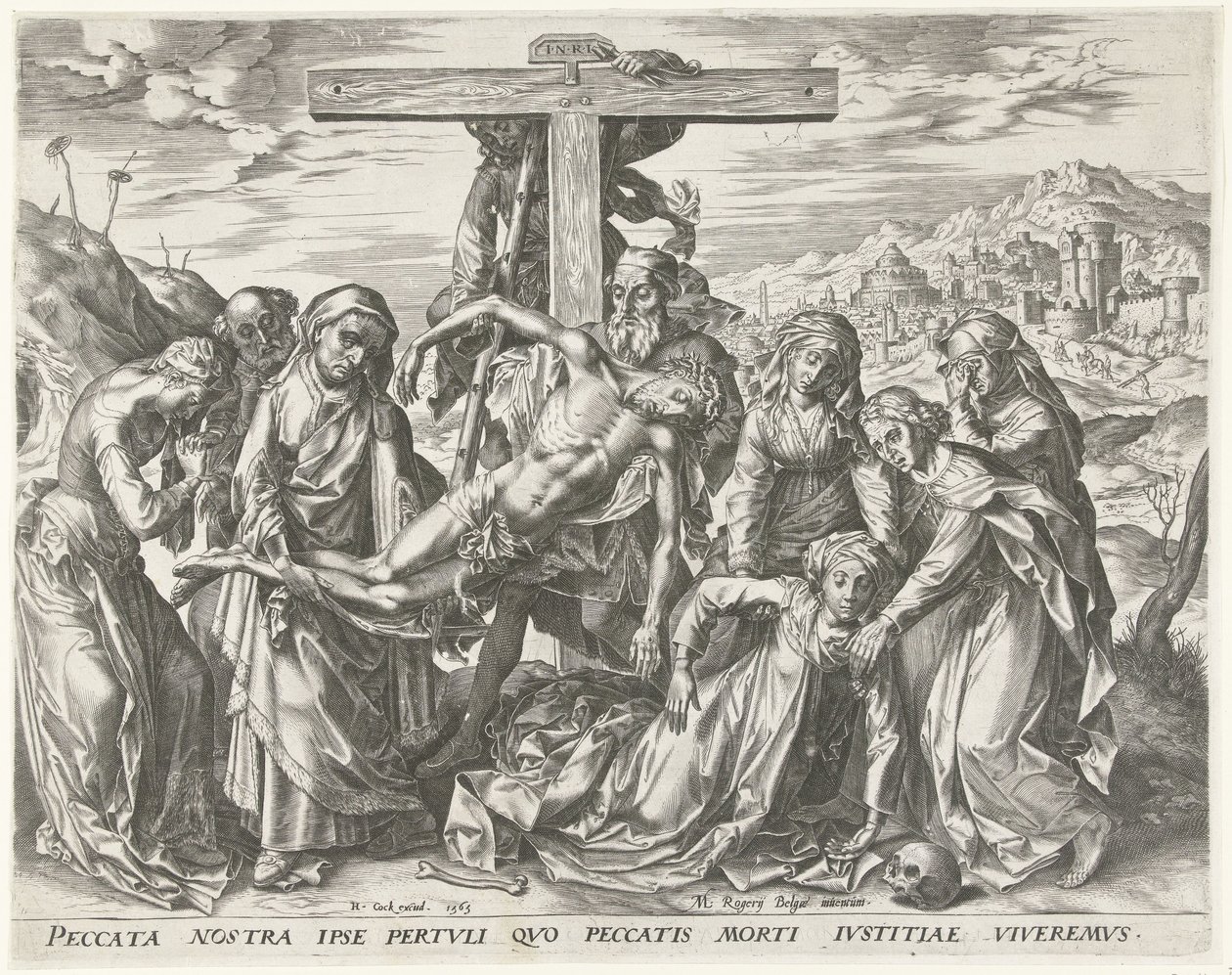 Keresztvétel alkotó: Cornelis Cort