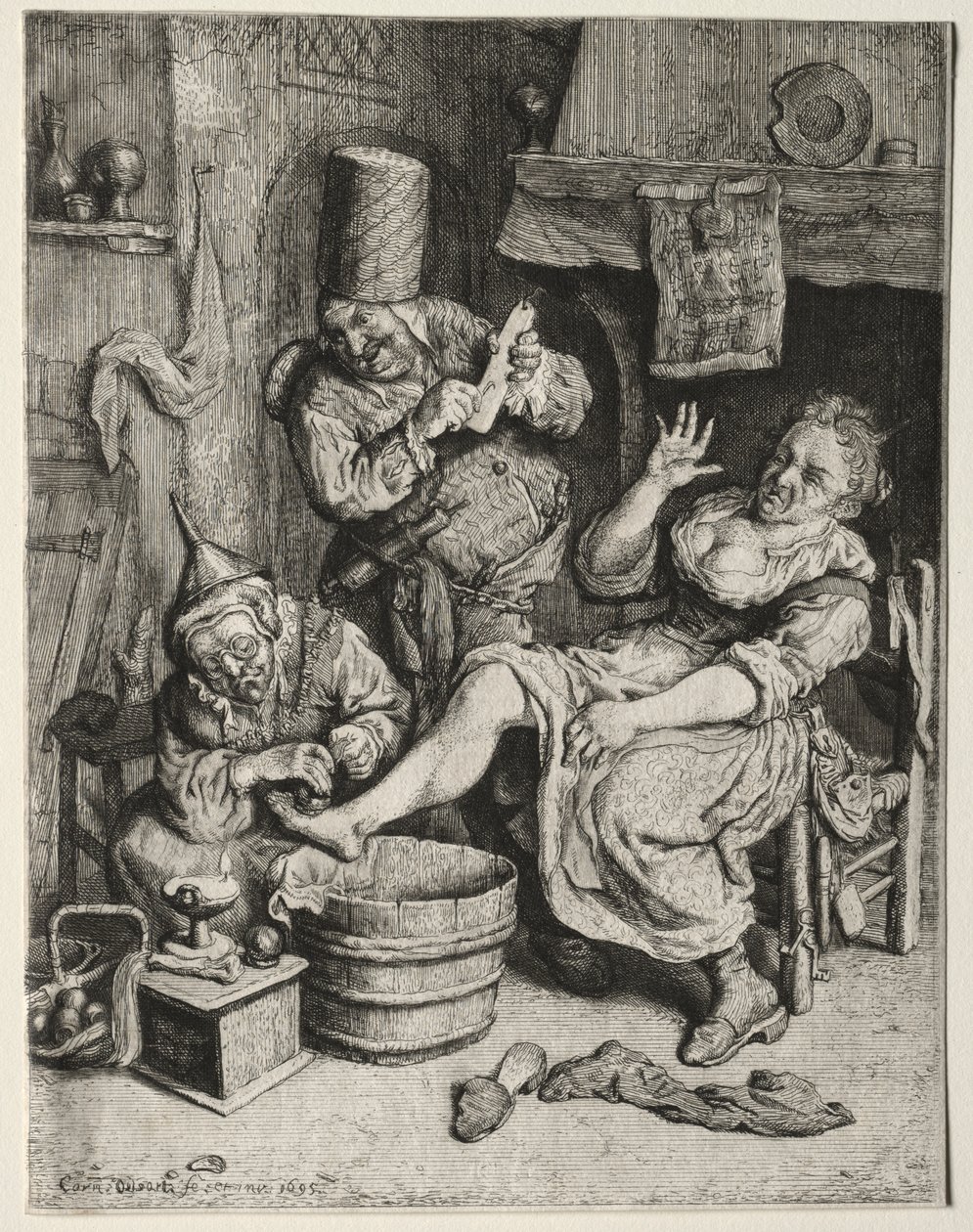 A szívókorong alkotó: Cornelis Dusart
