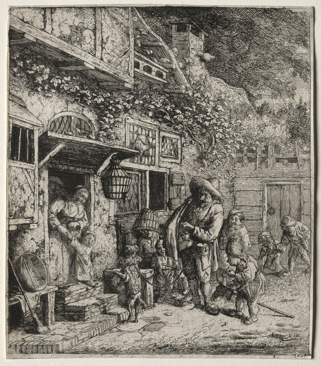 A Táncoló Kutya. alkotó: Cornelis Dusart